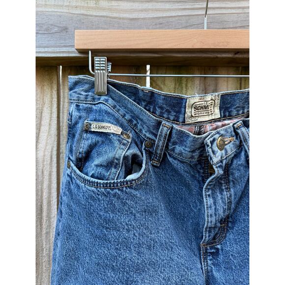Vintage C.E. Schmidt Flannel Lined Denim Jeans0 - Picture 9 of 10